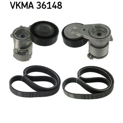 Imagem de SKF VKMA 36148 Jogo de correias trapezoidais estriadas VOLVO: C70 2 Cabriolet, C30, V50, FORD: Focus
