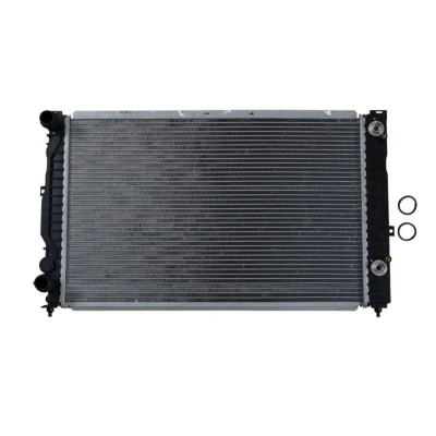 Imagem de NRF EASY FIT 529504 Radiador, arrefecimento do motor Alumínio 632 395 34 com retentor Aletas de refrigeração soldadas AUDI: A4 B5 Avant, Sedan
