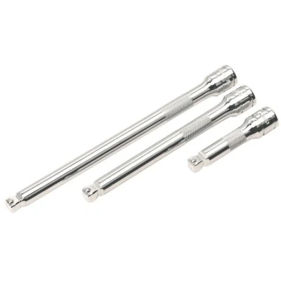 Imagem de SEALEY AK763 Kit de prolongamento, chave encaixe 75, 150, 200 10 (3/8&quot;) aço cromo vanádio