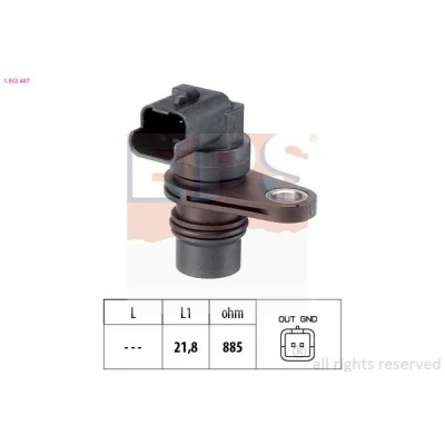 Imagem de FACET 9.0487 Sensor de rotações, gestão do motor Made in Italy OE Equivalent PEUGEOT: 208 I Hatchback