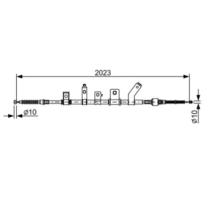 Imagem de BOSCH 1 987 482 515 Cabo de Freio Mão 2023