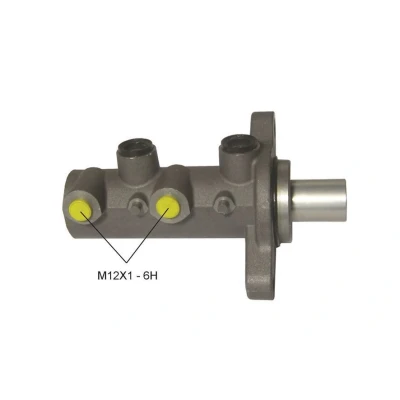 Imagem de BREMBO M 23 163 Bomba Central Dos Travões 25,4mm Alumínio 12 X 1 6H (2)