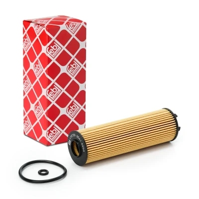 Imagem de FEBI BILSTEIN 175759 Filtro de óleo com retentor Cartucho filtrante VOLKSWAGEN: Passat B8 Variant, Sedan, Tiguan II