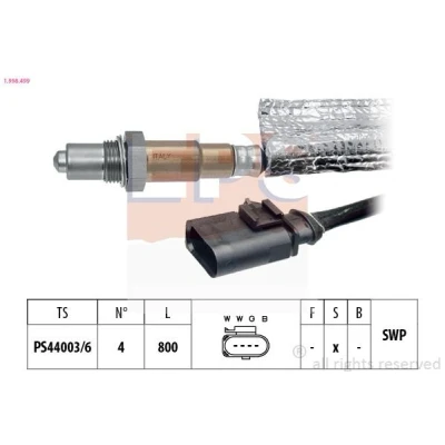 Imagem de EPS 1.998.499 Sonda lambda com aquecimento, plana, Rosca pré lubrificada VOLKSWAGEN: Golf 7, Polo VI, SEAT: Leon III Hatchback, AUDI: A3 Sedan