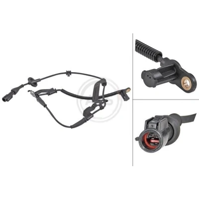 Imagem de A.B.S. 31847 Sensor de ABS activo 1040 preto FORD USA: Escape II