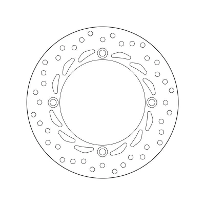 Imagem de BREMBO Disco de travão Fixed , Serie Oro à frente 256mm 4mm 4 perfurado 68B407A5 Discos
