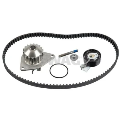 Imagem de SWAG 64 93 2725 bomba de Água + Kit Correia Distribuição com água 104 perfil dentado arredondado Metal PEUGEOT: 206 Hatchback