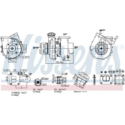Imagem de NISSENS 93697 Turbocompressor accionado pelos gases de escape pneumático