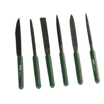 Imagem de TOPTUL GNBA0601 Kit de Limas Lima redonda, planas, triangular