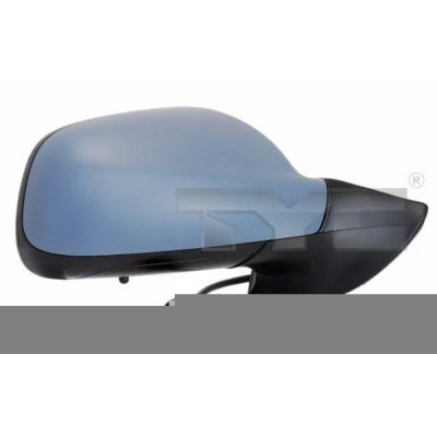 Imagem de Espelho retrovisor Tyc 326 0092 esquerda com subcapa aquecível, dobrável electricamente, convexo, tom azul, para regulação eléctrica dos espelhos