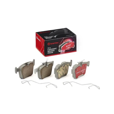 Imagem de BREMBO Jogo de pastilhas para travão disco preparado indicador aviso desgaste com chapa anti ruído sem acessórios P86029NX