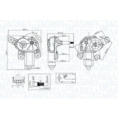 Imagem de Motor de limpa vidros MAGNETI MARELLI 064071200010