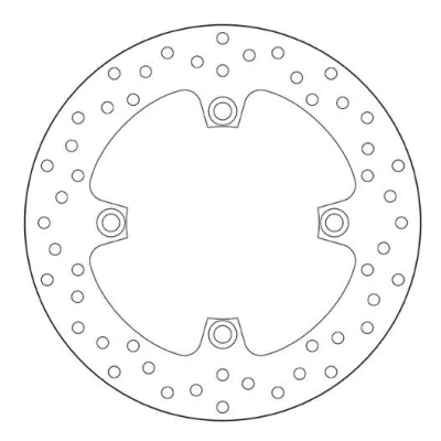 Imagem de BREMBO Disco de travão traseira 240mm 5mm 4 perfurado 68B40783 Discos