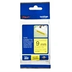 Imagem de Fita Brother TZ S621 9 mm x 8 m Adesiva para Etiquetas Permanentes Superfícies Rugosas