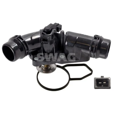 Imagem de SWAG 20 94 3624 Termóstato, líquido de refrigeração 97 com junta Plástico caixa BMW: 3 Sedan, Touring, 5 Sedan