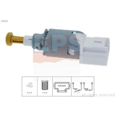 Imagem de EPS 1.810.225 Interruptor de luz stop mecânico Made in Italy OE Equivalent RENAULT: MEGANE 2 Kombi, 2, CLIO 3