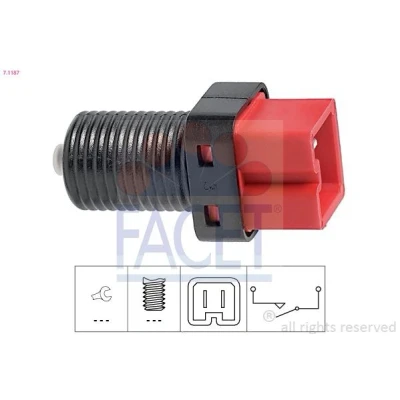 Imagem de FACET 7.1187 Interruptor de luz stop mecânico Made in Italy OE Equivalent CITROËN: Jumpy I Van, PEUGEOT: 406 Sedan