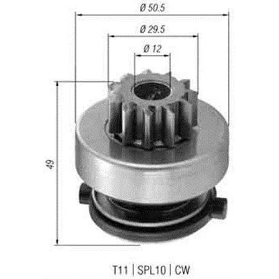 Imagem de MAGNETI MARELLI 940113020366 Pinhão, motor de arranque