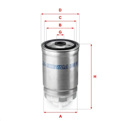 Imagem de SOFIMA S 8501 NR Filtro de Combustível Cartucho filtrante OPEL: Corsa B Hatchback, Astra F Caravan, Van, FIAT: Punto I Hatchback
