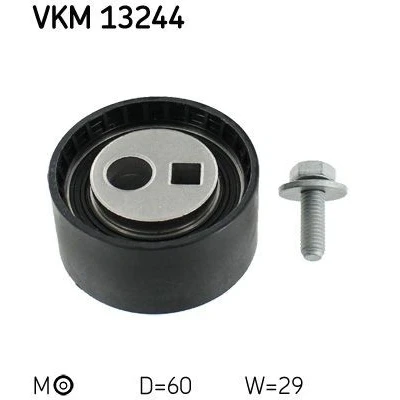 Imagem de SKF VKM 13244 Rolo tensor, correia dentada com material de fixação PEUGEOT: 206 Hatchback, 307 Carrinha, CITROËN: Xsara Picasso, Jumpy I Van