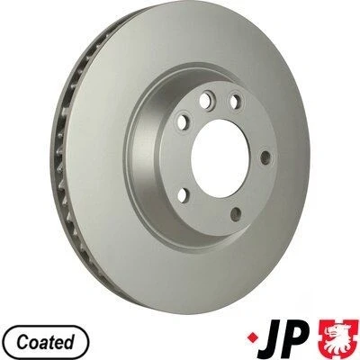 Imagem de JP GROUP 1163105180 Disco de travão Eixo dianteiro, lado direito 350 34 5 ventilado revestido VOLKSWAGEN: Touareg I, AUDI: Q7, PORSCHE: Cayenne