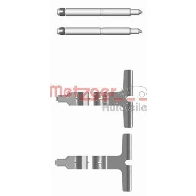 Imagem de METZGER 109 1676 Kit de acessórios, pastilhas travão MERCEDES BENZ: Classe S Sedan