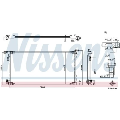 Imagem de NISSENS 940970 Condensador com secador R134a, R1234yf