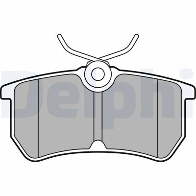 Imagem de DELPHI LP2480 Jogo de pastilhas para travão disco não preparado indicador aviso desgaste com chapa anti ruído acessórios
