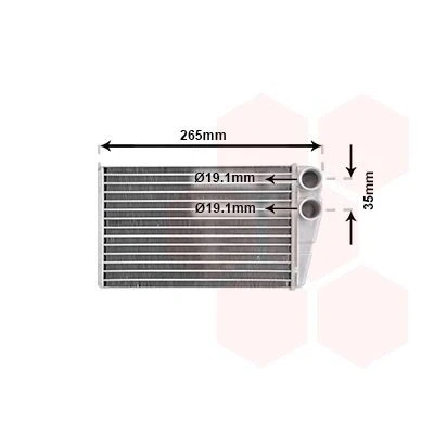 Imagem de VAN WEZEL 43006354 Radiador Quente Ligação em cima RENAULT: SCENIC 2