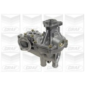 Imagem de GRAF PA546 Bomba de água com retentor, tampa mecânico Chapa aço para accionamento da correia trapezoidal estriada VOLKSWAGEN: GOLF 2, 1
