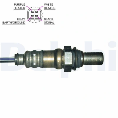 Imagem de DELPHI ES20156 12B1 Sonda lambda plana, com aquecimento TOYOTA: Yaris I Hatchback, RAV4 II SUV, LEXUS: GS