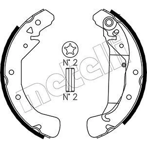 Imagem de METELLI 53 0311 Maxilas de Travão 230,0mm 42mm com acessórios OPEL: Astra G CC, Caravan, F Caravan