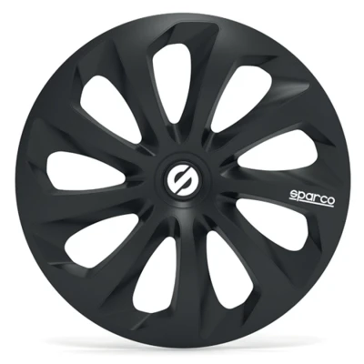 Imagem de 4 tampões preto sparco sicilia 13 polegadas