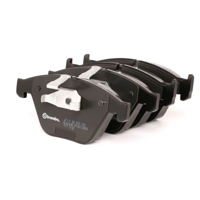 Imagem de BREMBO P 06 054 Jogo de pastilhas para travão disco preparado indicador aviso desgaste com grampo do êmbolo sem acessórios BMW: 5 Sedan