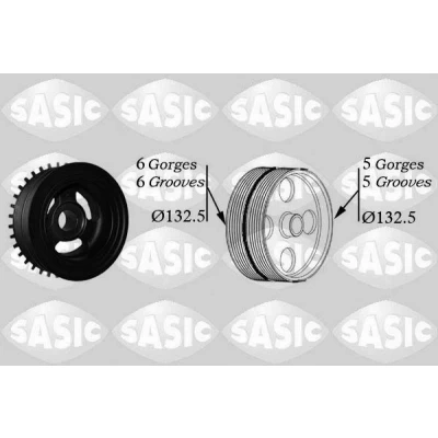 Imagem de SASIC 2156068 Polia da Cambota FORD: Focus 2, C Max, VOLVO: V50