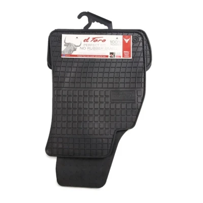Imagem de FROGUM 0729 Conjunto de tapete chão Borracha à frente e atrás 4 preto medida AUDI: A4 B7 Avant, B6 Sedan
