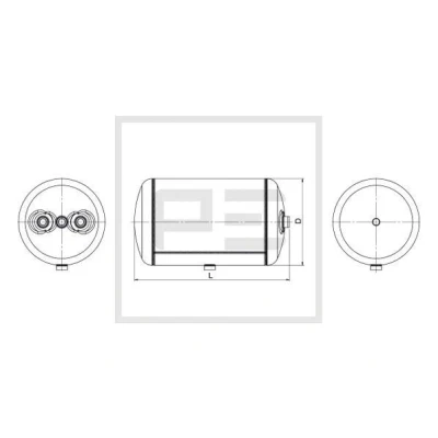 Imagem de PETERS ENNEPETAL 016.377 80A Depósito de ar, sistema ar comprimido