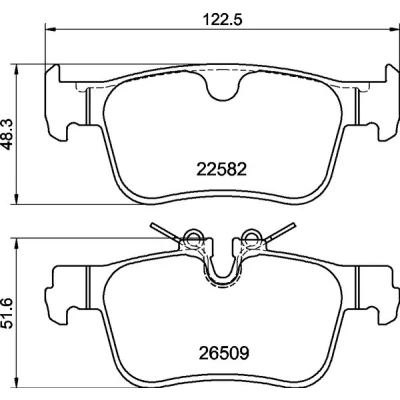 Imagem de Jogo de pastilhas para travão disco BREMBO P 86 035