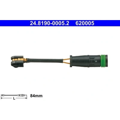 Imagem de ATE 24.8190 0005.2 Sensor de Desgaste Pastilha Freio MERCEDES BENZ: Sprinter 4.6 T Van, 5 Camião plataforma/Chassis
