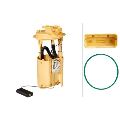 Imagem de HELLA 8TF 358 146 521 Unidade de alimentação combustível com junta, sensor nível elétrico PEUGEOT: Partner I Van