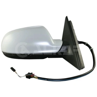 Imagem de Espelho retrovisor Alkar 6140784 à direita com subcapa elétrico aquecível, convexo para veículo volante esquerda AUDI: A4 B8 Avant, Sedan