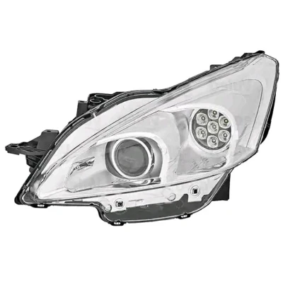 Imagem de VALEO ORIGINAL PART 046870 Farol Principal esquerda com luzes direccionais para circulação pela direita sem módulo de comando xénon