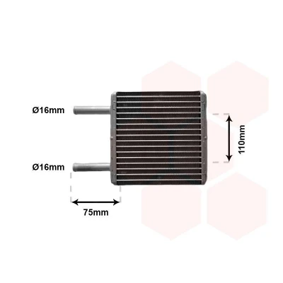 Imagem de Van WEZEL 37006094 Radiador Quente OPEL: Corsa A CC, TR,