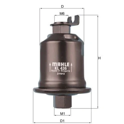 Imagem de MAHLE ORIGINAL KL 436 Filtro de Combustível dos tubos MITSUBISHI: Carisma Hatchback, Sedan