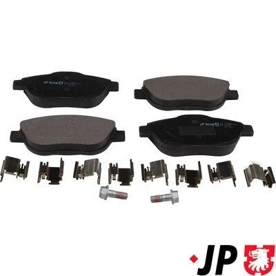 Imagem de JP GROUP 3163604210 Jogo de pastilhas para travão disco Eixo dianteiro excl. contacto aviso desgaste CITROËN: DS3 Hatchback, C3 II