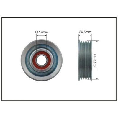 Imagem de CAFFARO 500472 Polia Tensora MAZDA: 3 Hatchback