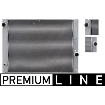 Imagem de MAHLE ORIGINAL CR 580 000P Radiador, arrefecimento do motor para veículos com/sem ar condicionado 623 486 32 Aletas de refrigeração soldadas BMW: 7