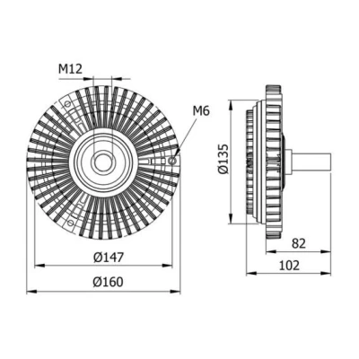 Imagem de MAHLE ORIGINAL CFC 29 000S Embreagem Viscosa