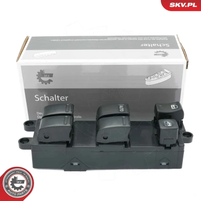 Imagem de ESEN SKV 37SKV497 Interruptor, elevadores dos vidros do lado condutor NISSAN: Pathfinder 3, Navara Pick up, Almera II Hatchback