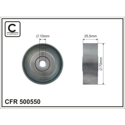Imagem de CAFFARO 500550 Polia de Desvio JEEP: WRANGLER 3